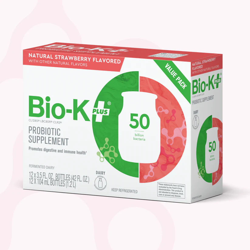 Bio-K Plus Strawberry Probiotic Fermented Soy
