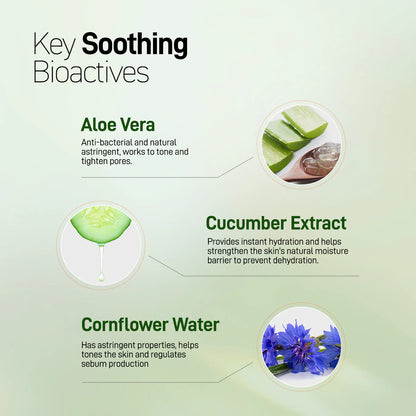 Oil Balancing Facial Moisturizer - Aloe & Cucumber - 50 mL