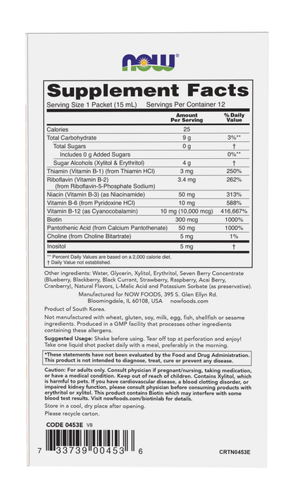 B-12 Shots - 10,000 Mcg, Berry Flavored - 12 Pack