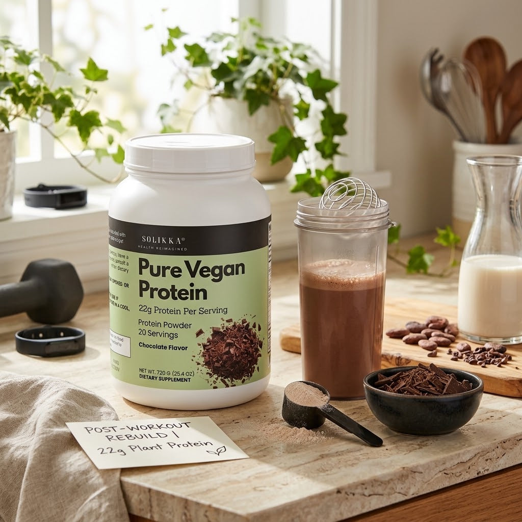 solikka Pure Vegan Protein – Chocolate Flavor (720g)