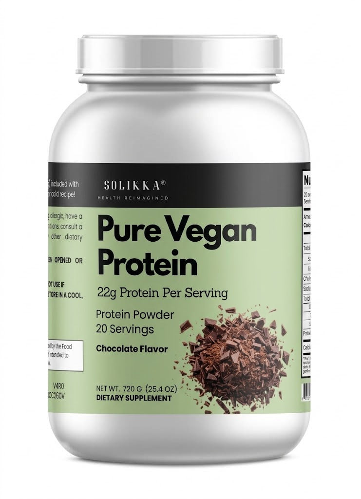 solikka Pure Vegan Protein – Chocolate Flavor (720g)