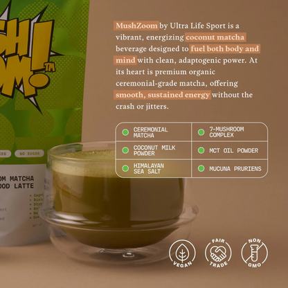 MushZoom Super Matcha Latte 30 Servings