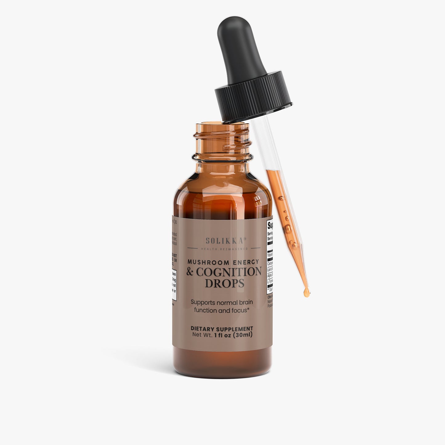 Solikka Mushroom Energy & Cognition Drops 1 Fl OZ