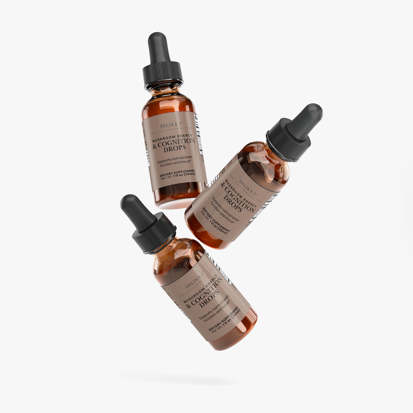 Solikka Mushroom Energy & Cognition Drops 1 Fl OZ