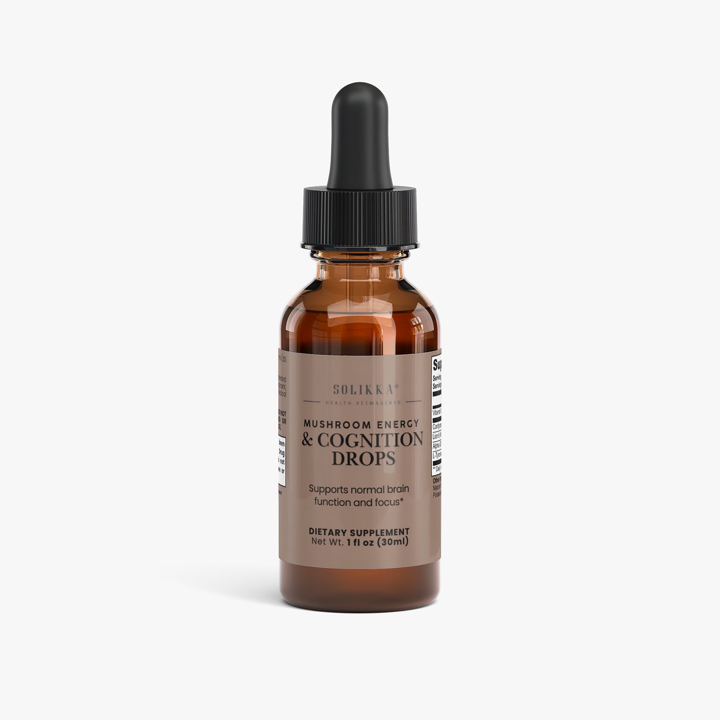 Solikka Mushroom Energy & Cognition Drops 1 Fl OZ