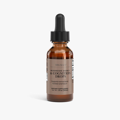 Solikka Mushroom Energy & Cognition Drops 1 Fl OZ