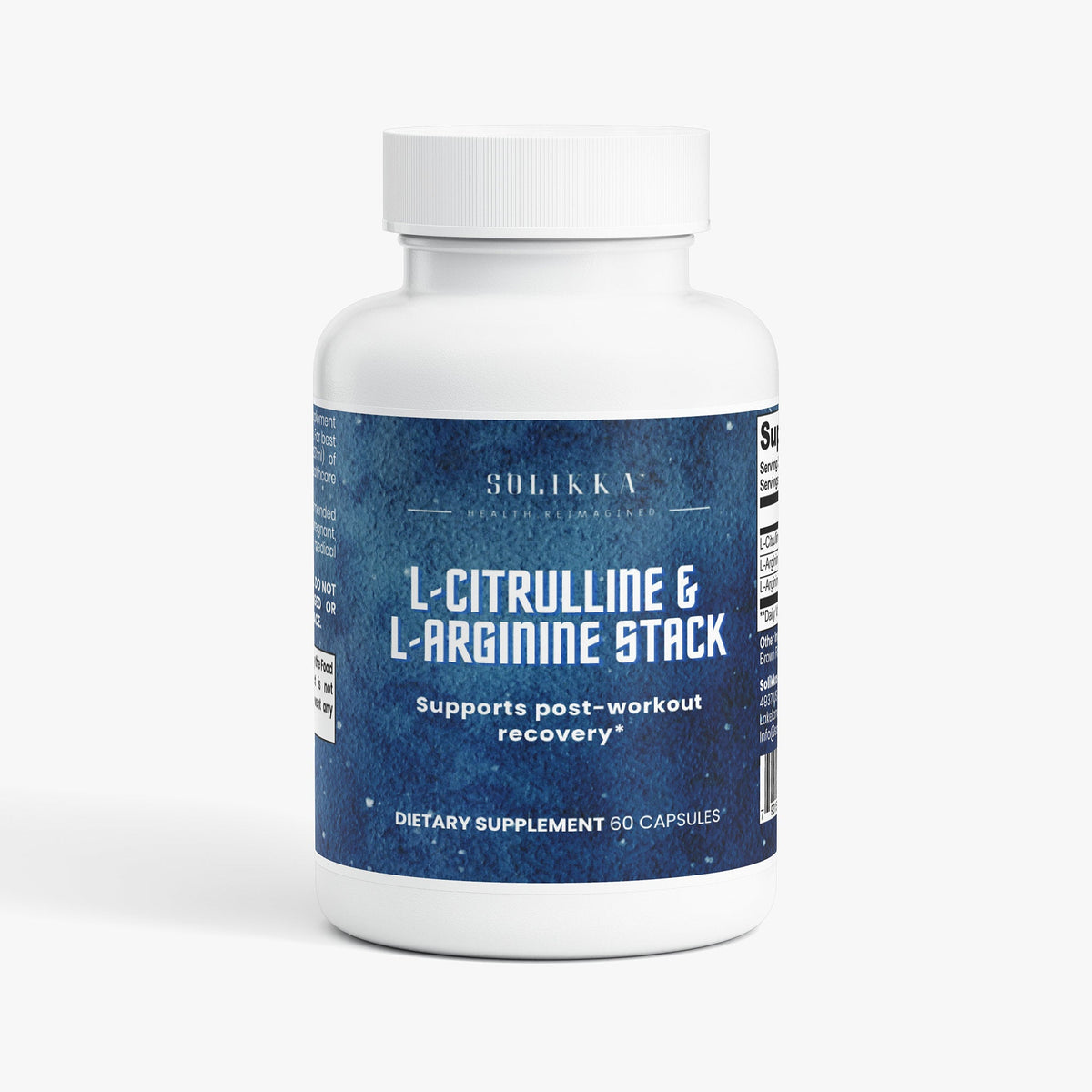 solikka L-Citrulline & L-Arginine Stack 60 Ct