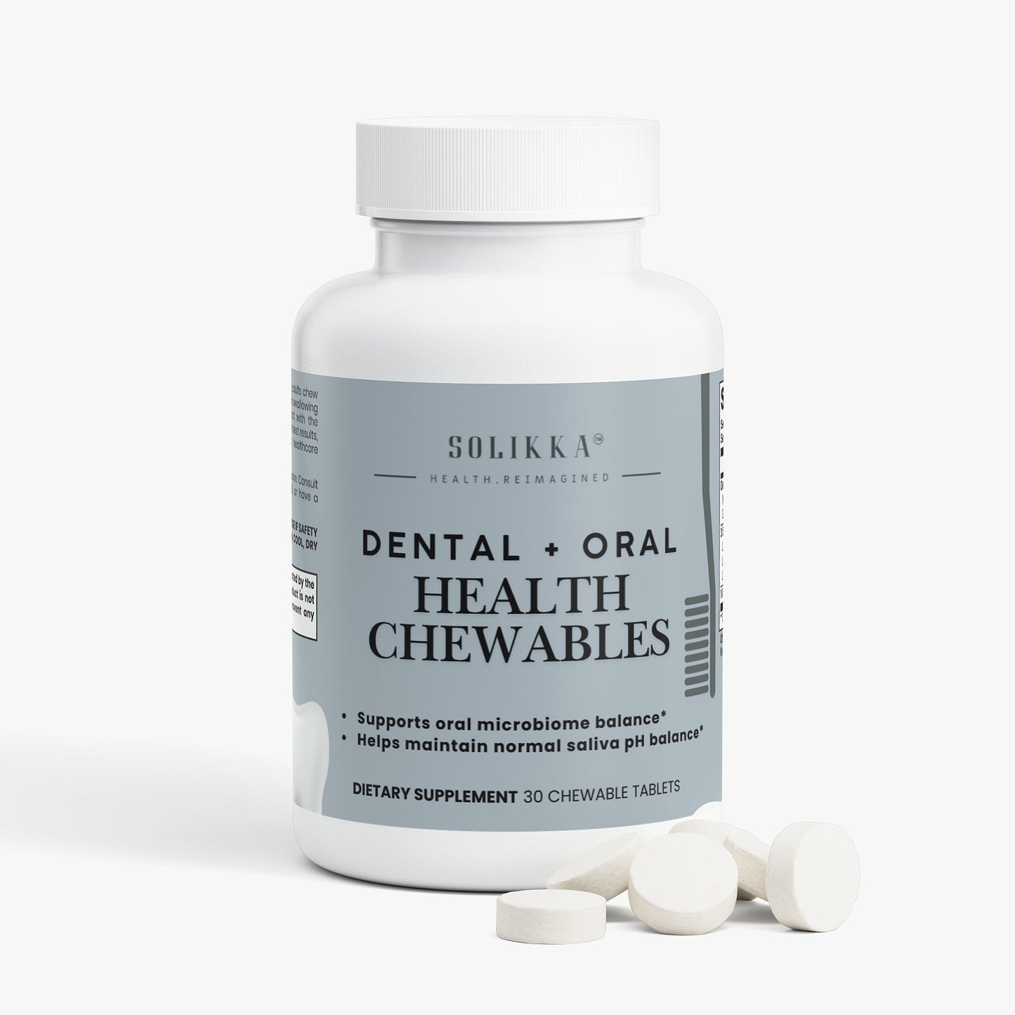 Solikka Dental & Oral Health Chewable Tablets 30 Ct