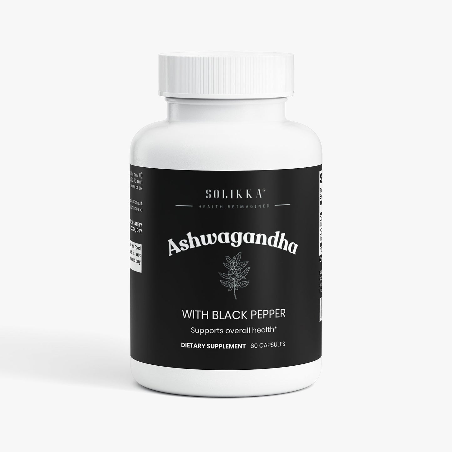 Solikka Ashwagandha with Black Pepper 60 Ct