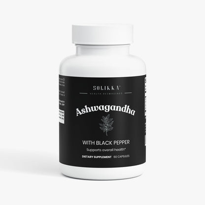 Solikka Ashwagandha with Black Pepper 60 Ct