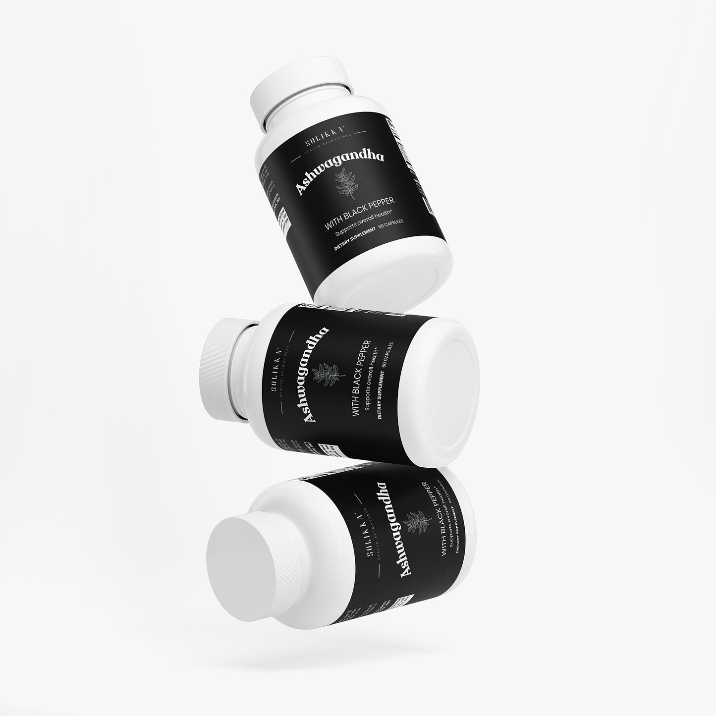 Solikka Ashwagandha with Black Pepper 60 Ct