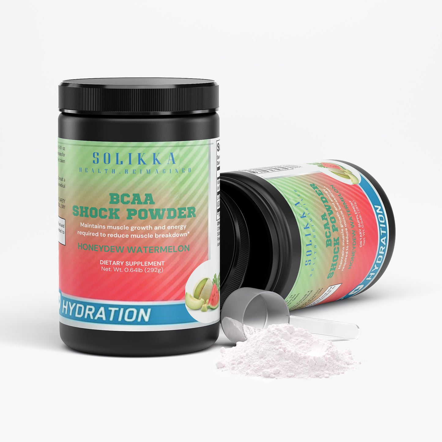 BCAA Post Workout Powder (Honeydew/Watermelon) 10.3 Oz