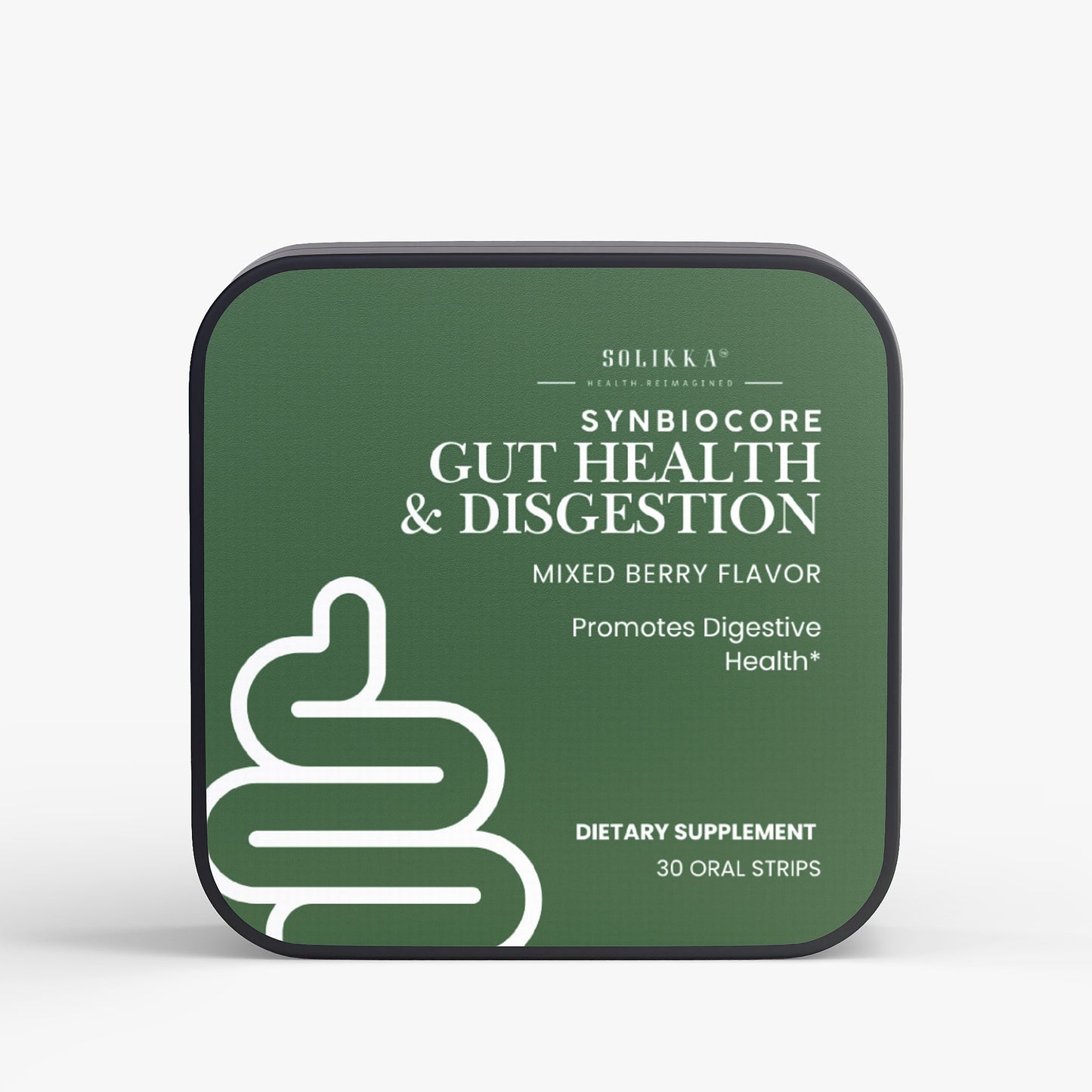 Solikka SybioCore Digestion Gut Health Mixed Berry Flavor 30 Oral Strips
