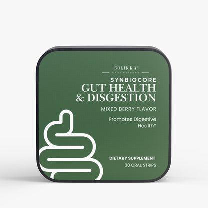 Solikka SybioCore Digestion Gut Health Mixed Berry Flavor 30 Oral Strips
