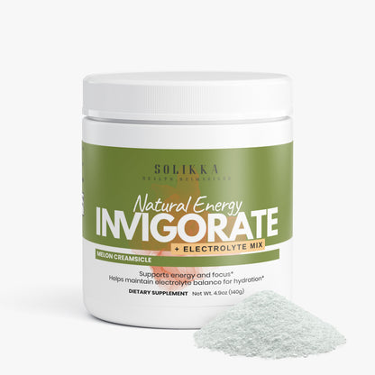 Invigorate Natural Energy + Elecrtolyte Mix Melon Creamsicle 4.9 Oz