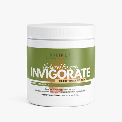 Invigorate Natural Energy + Elecrtolyte Mix Melon Creamsicle 4.9 Oz