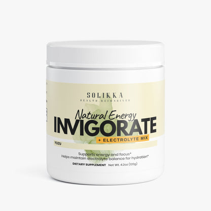 Invigorate Natural Energy + Electrolyte Mix Yuzu 4.9 Oz