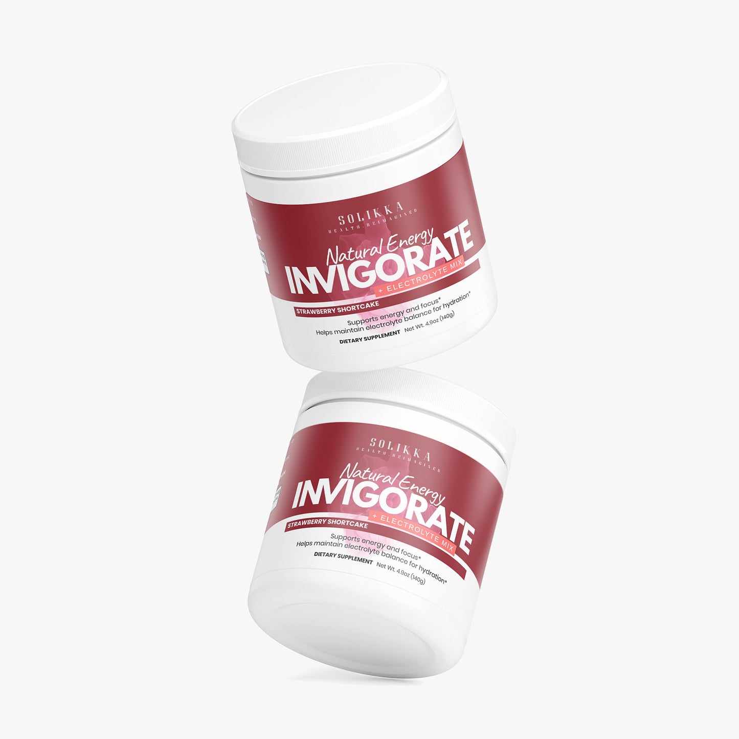 Invigorate Natural Energy+Electrolyte Mix Strawberry Shortcake 4.9 Oz