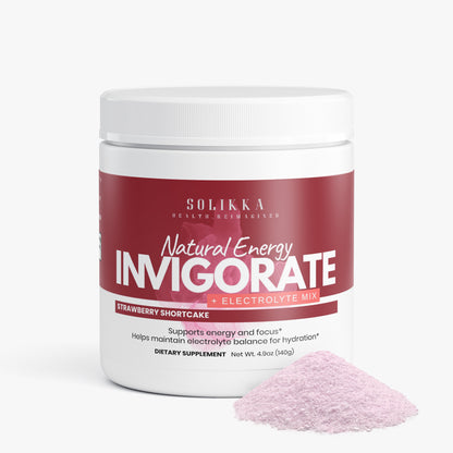 Invigorate Natural Energy+Electrolyte Mix Strawberry Shortcake 4.9 Oz