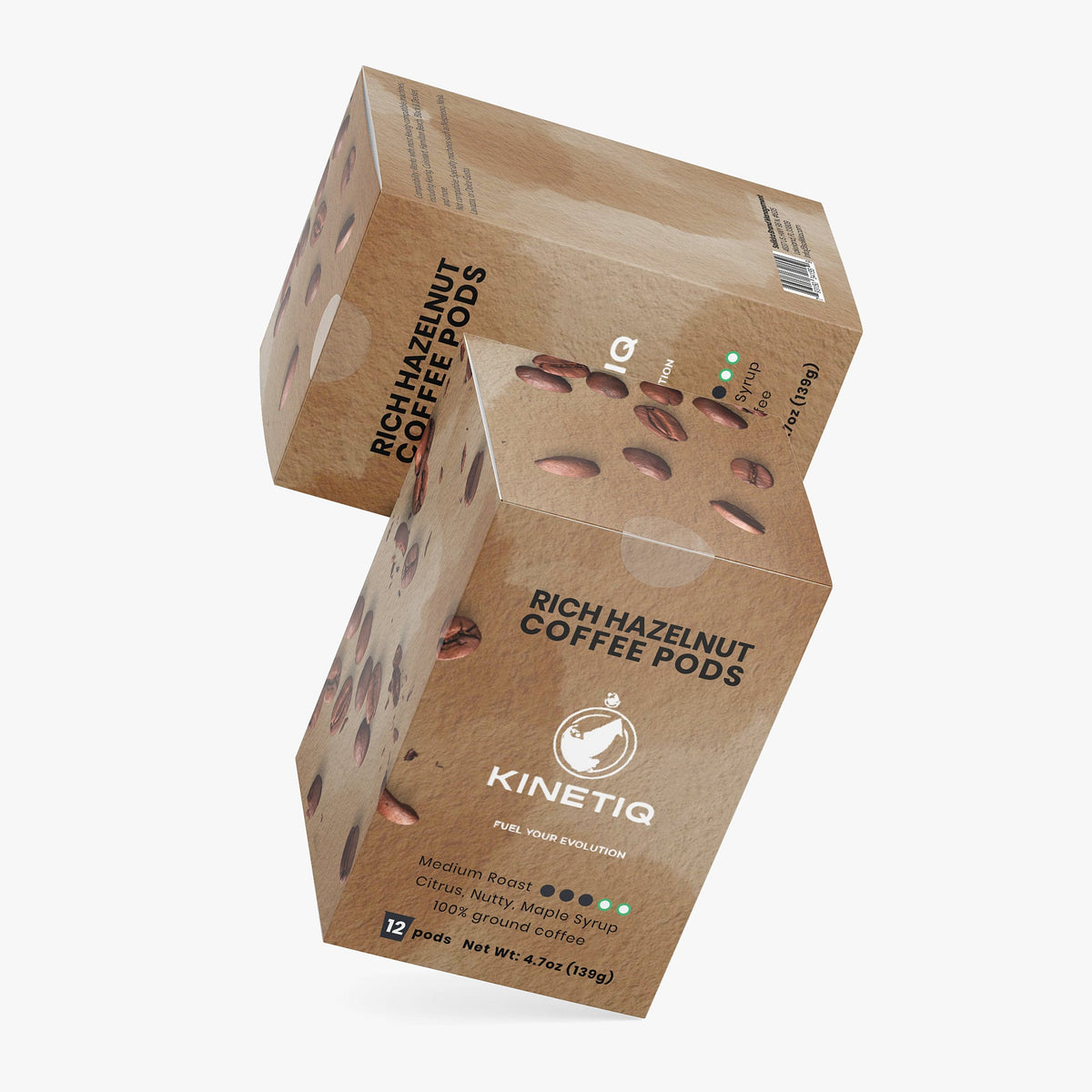 solikka Rich Hazelnut Coffee Pods (Medium Roast) 12 Pods 4.7 Oz