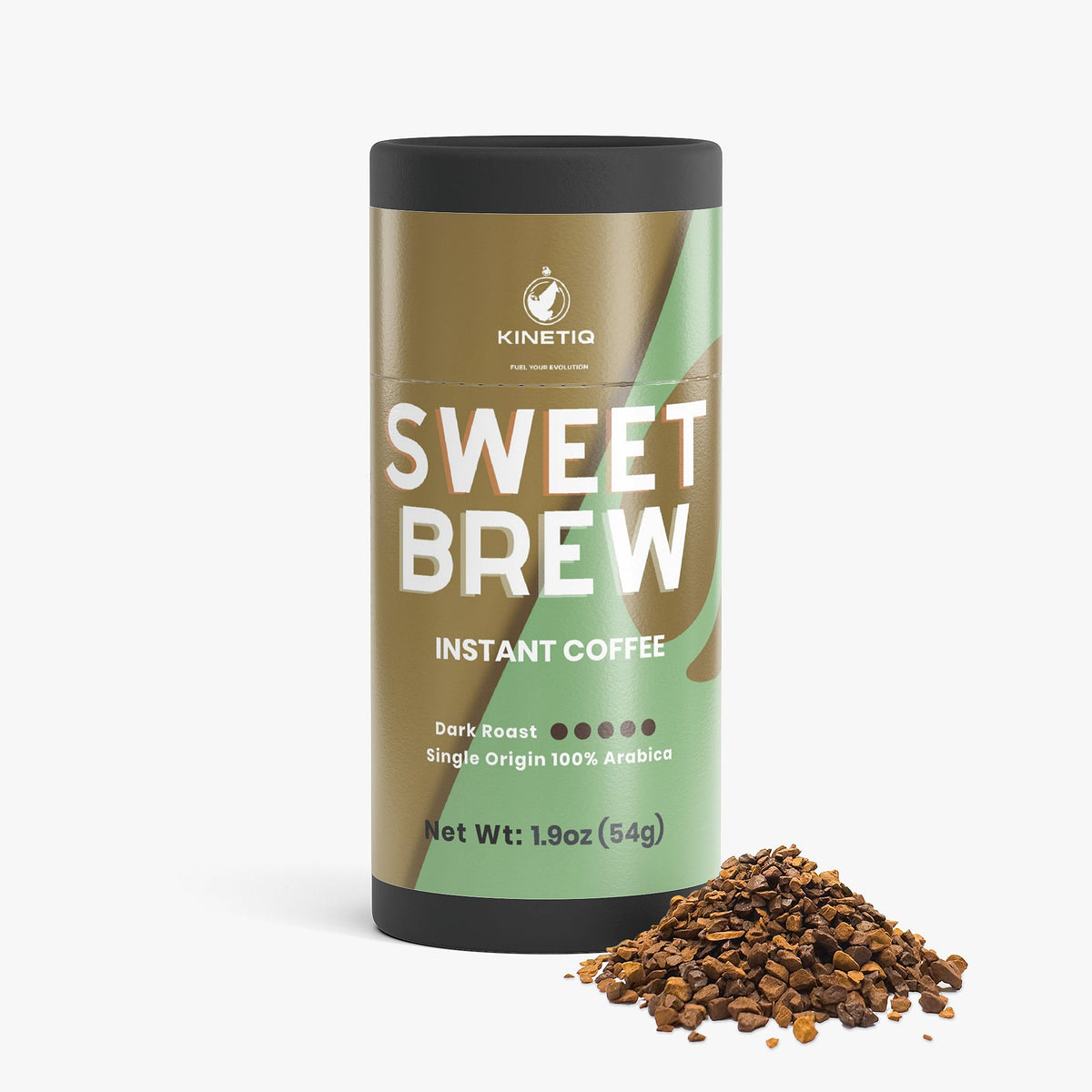 solikka Sweet Brew Instant Coffee (Dark Roast) 1.9 Oz