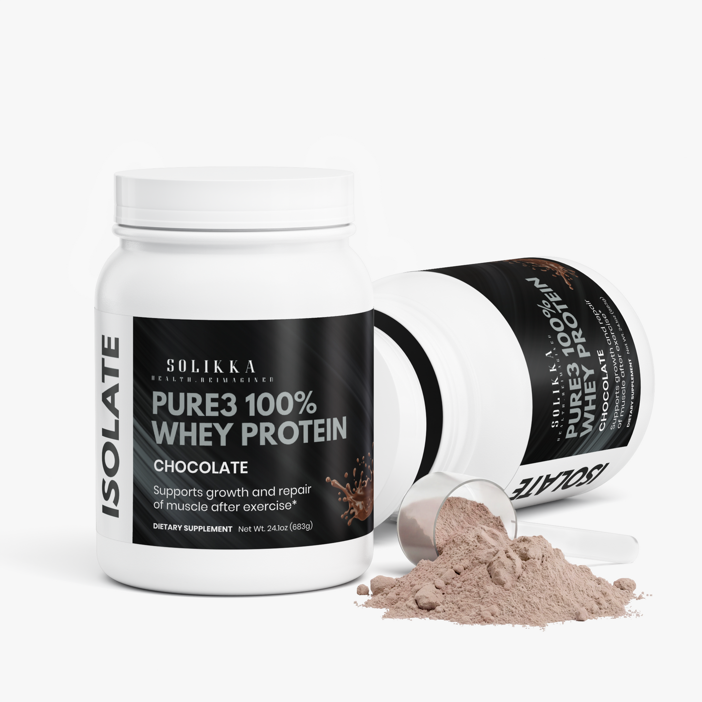 Pure3 100% Whey Protein Isolate (Chocolate) 24.1 Oz
