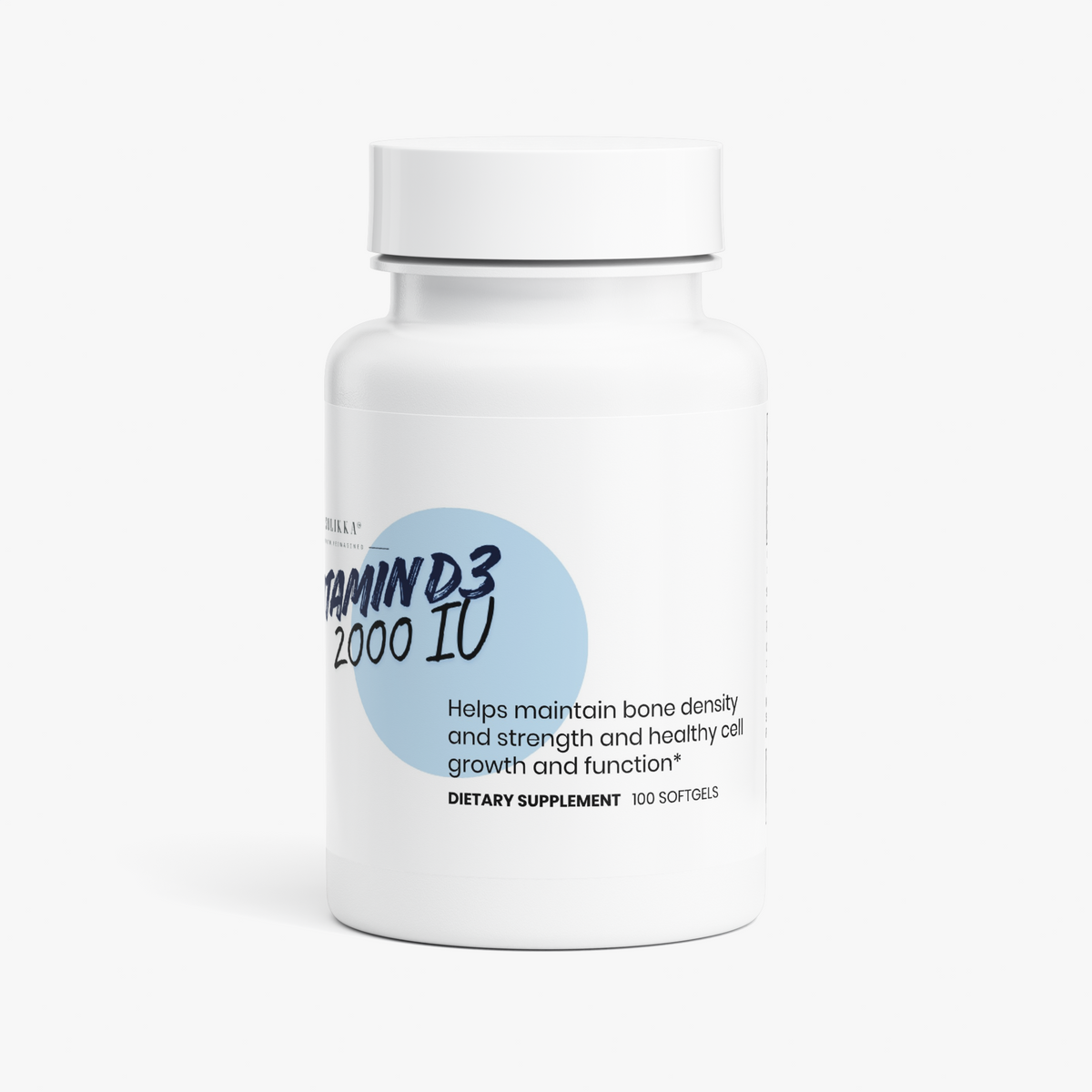 solikka Vitamin D3 2,000 IU 100 Soft gels