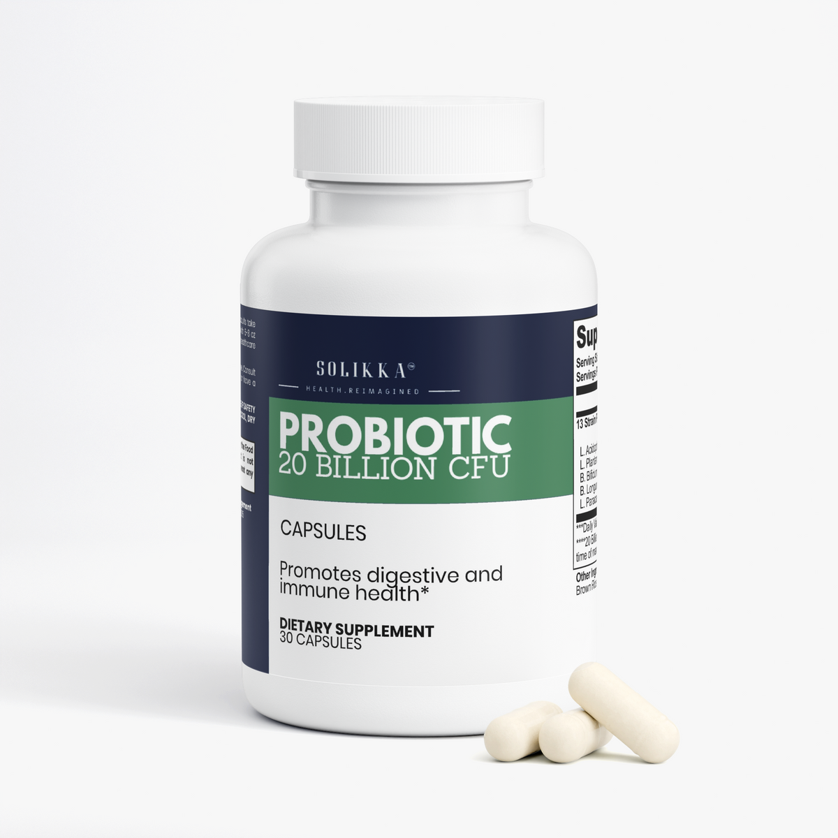 solikka Probiotic 20 Billion CFU 30 Capsules