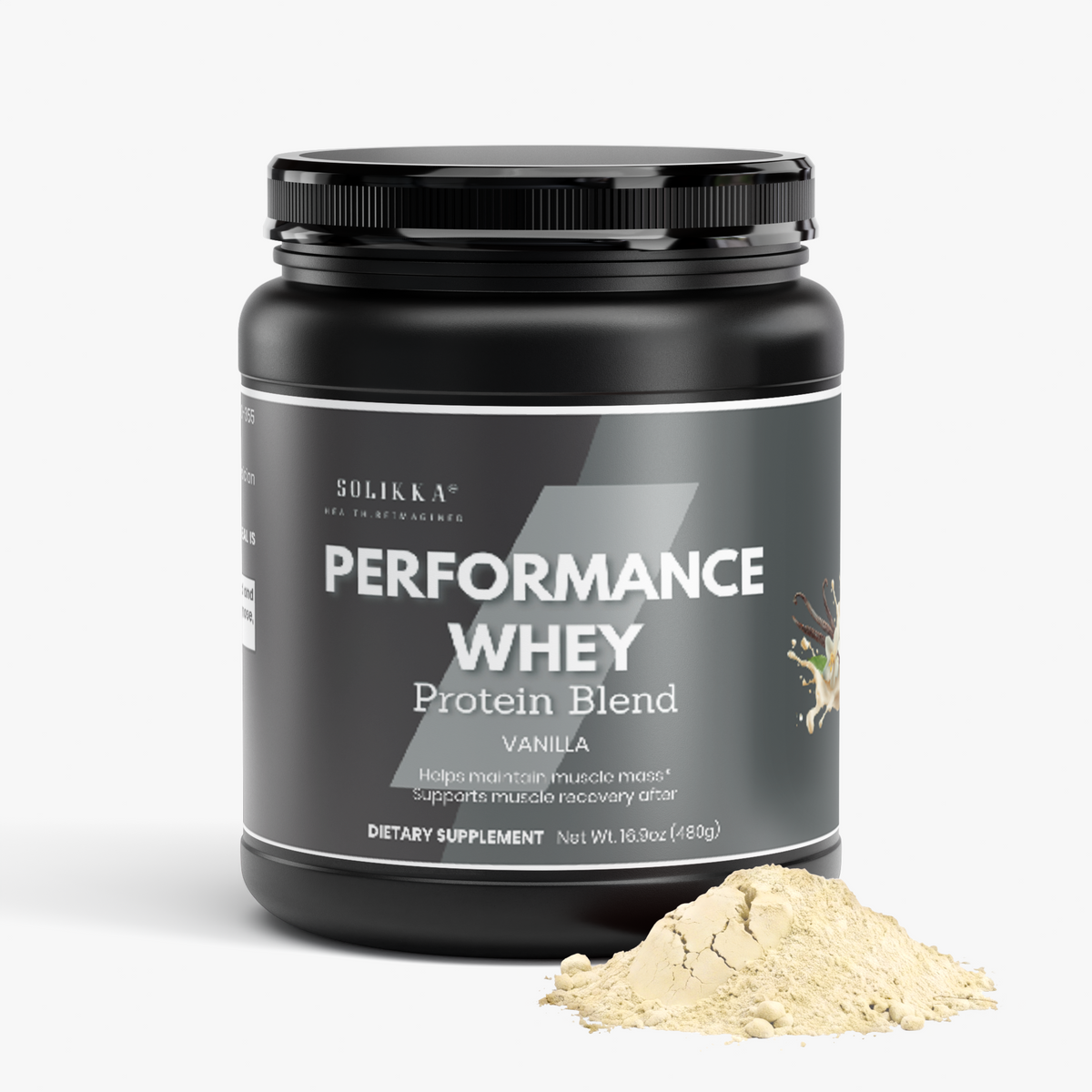 solikka Performance Whey Protein Blend (Vanilla) 16.9 Oz