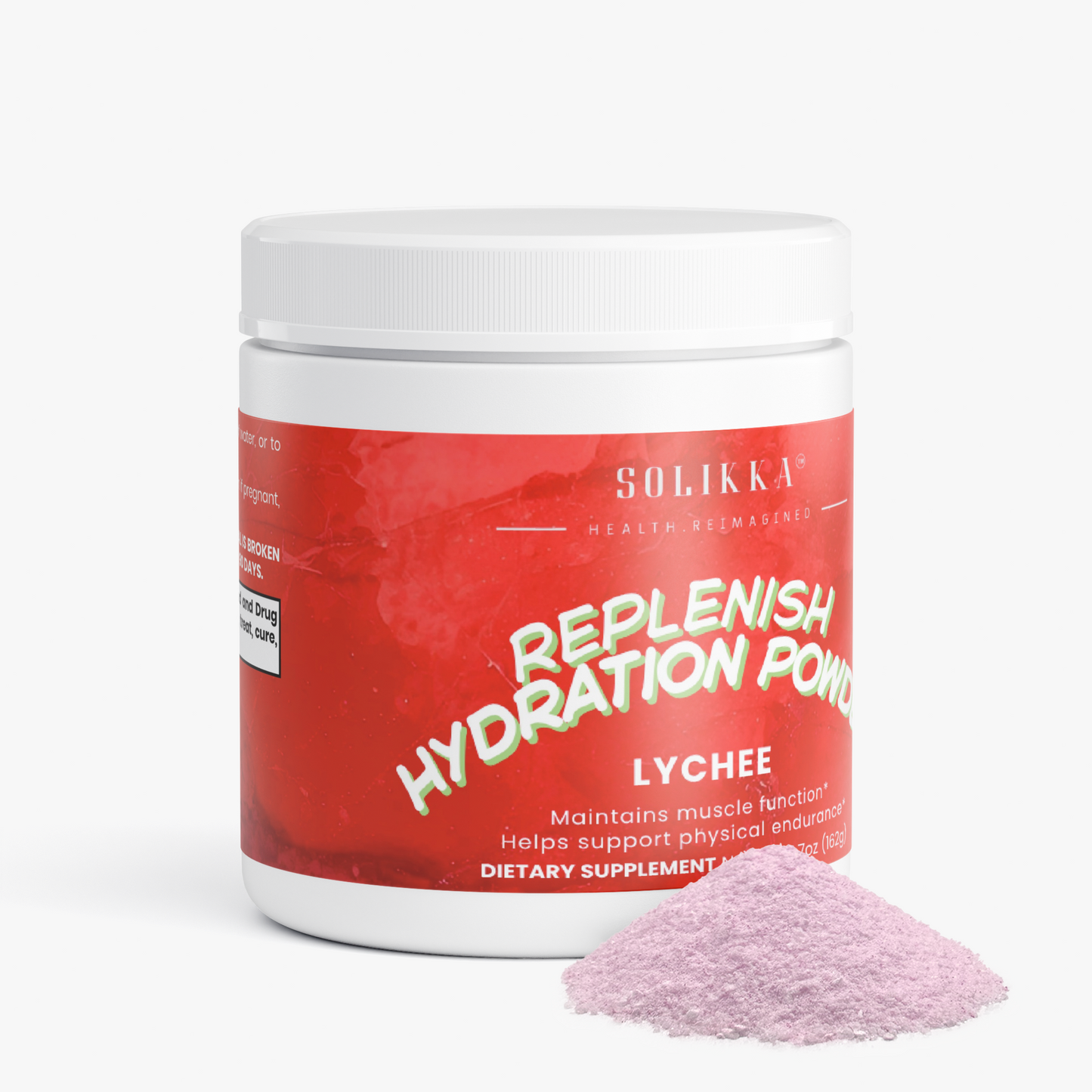 Solikka Replenish Electrolyte Mix Lychee 5.7 Oz