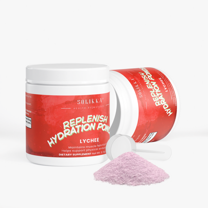 Solikka Replenish Electrolyte Mix Lychee 5.7 Oz