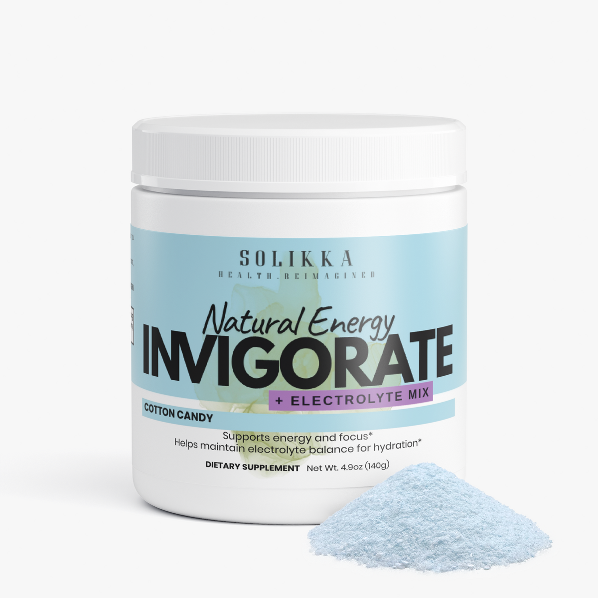 Invigorate w/Natural Energy+Electrolytes (Cotton Candy)