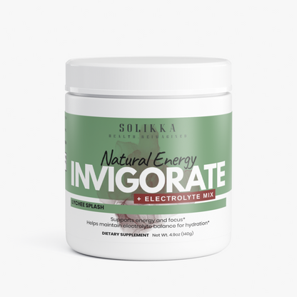 Invigorate Natural Energy + Electrolyte Mix Lychee Splash 4.9 Oz