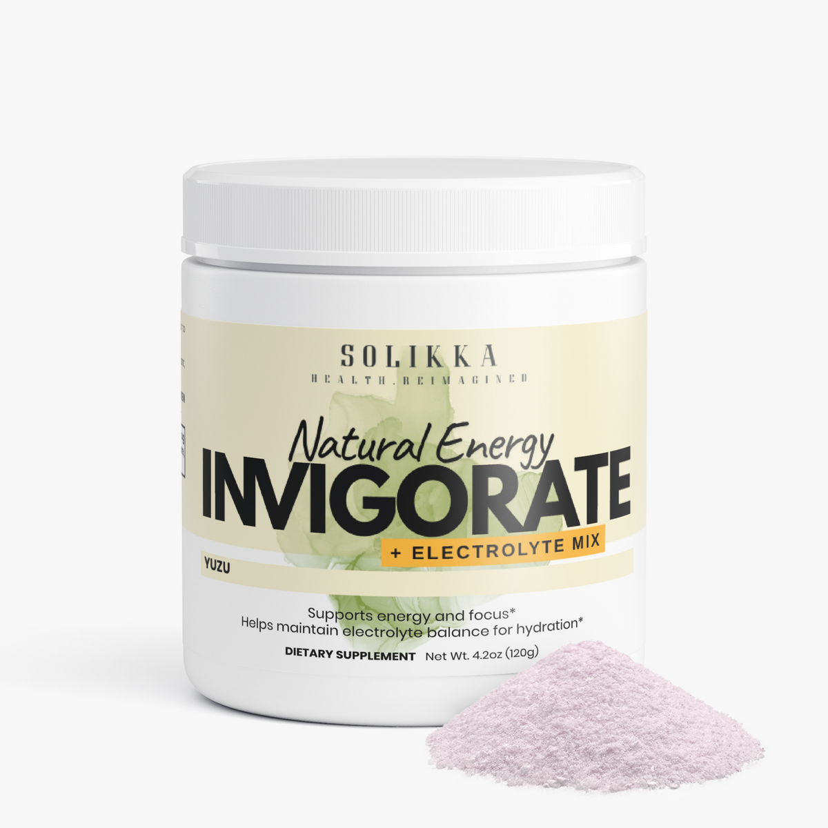 Invigorate Natural Energy + Electrolyte Mix Yuzu 4.9 Oz