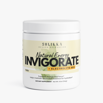 solikka Invigorate Natural Energy + Electrolyte Mix Yuzu 4.9 Oz
