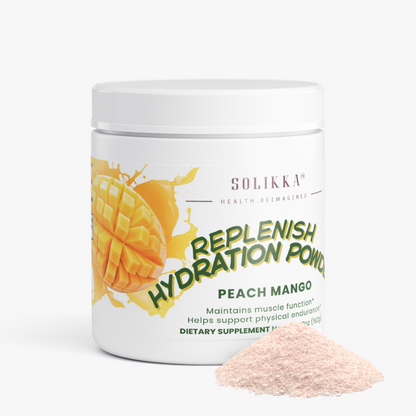 Solikka Replenish Electrolyte Mix Peach Mango 5.7 Oz