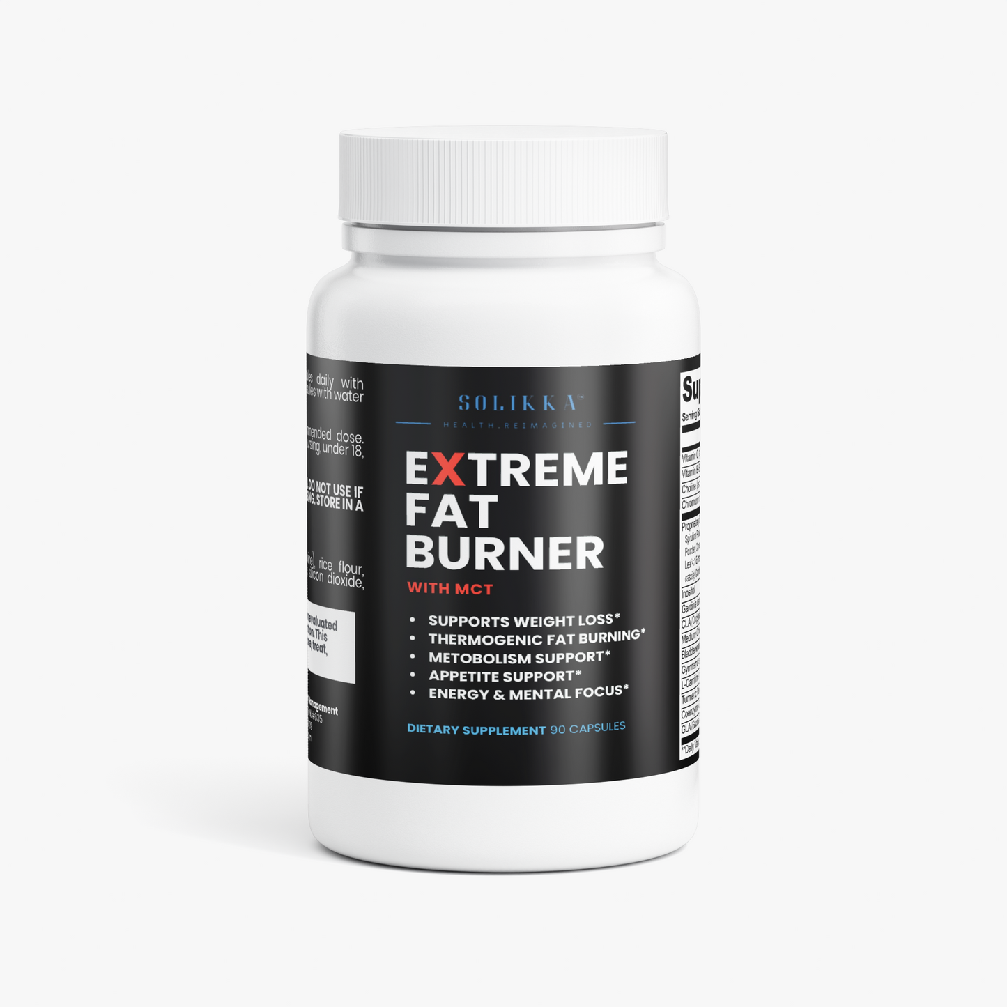 Solikka Extreme Fat Burner with MCT 88 Ct