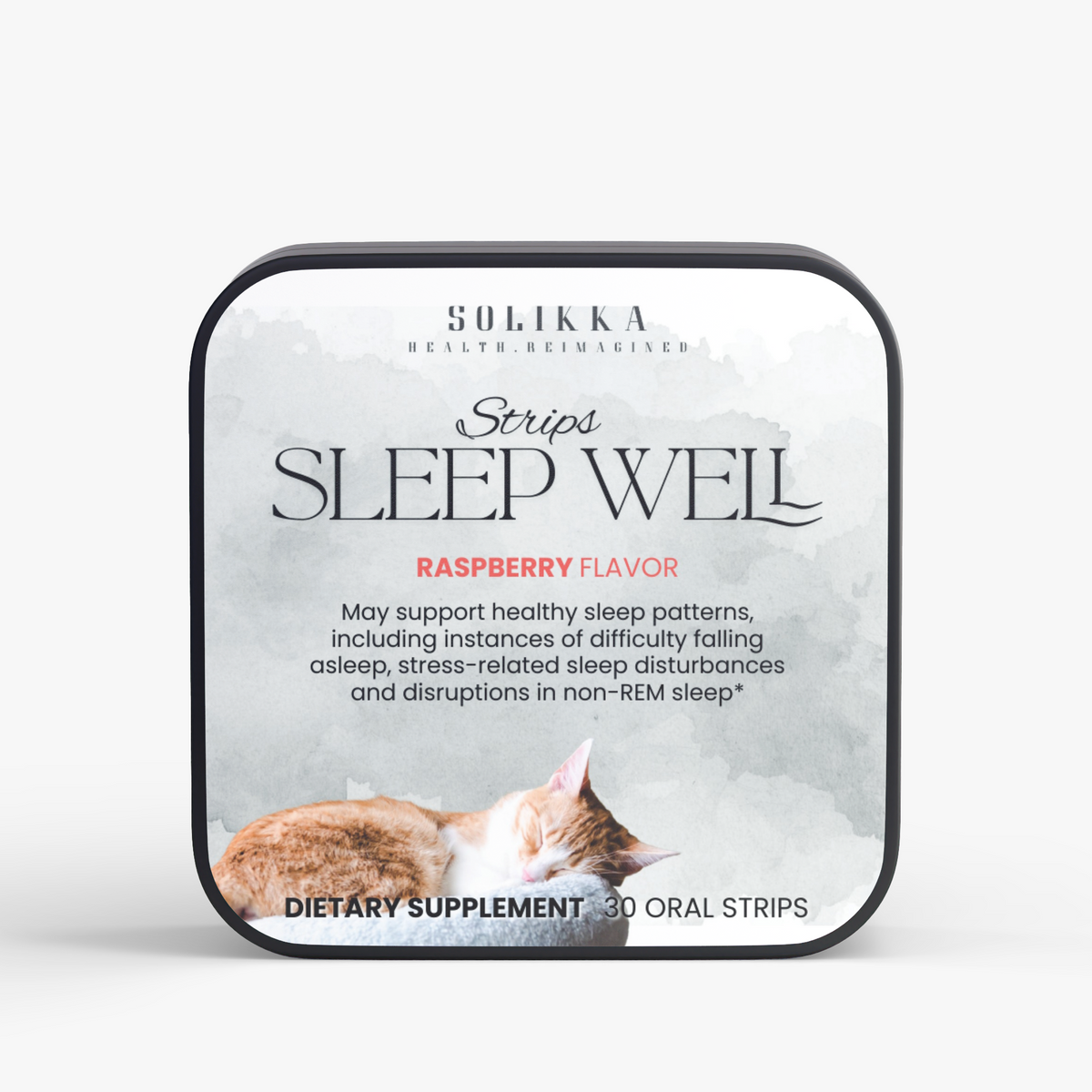 Solikka Sleep Well 30 Oral Strips (Raspberry Flavor)