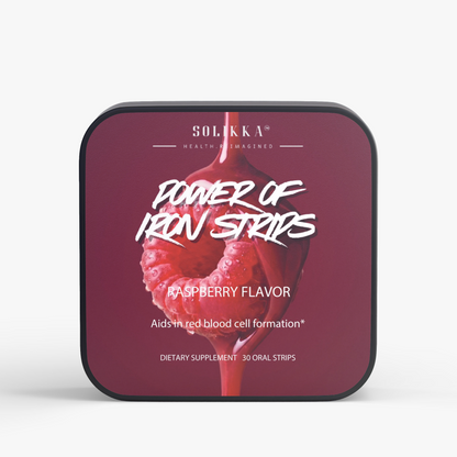 solikka Power of Iron Raspberry Flavor 30 Oral Strips