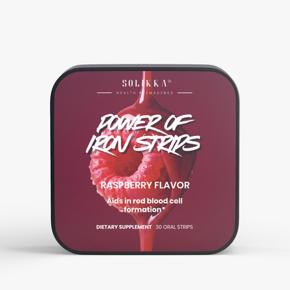 Solikka Power of Iron Raspberry Flavor 30 Oral Strips