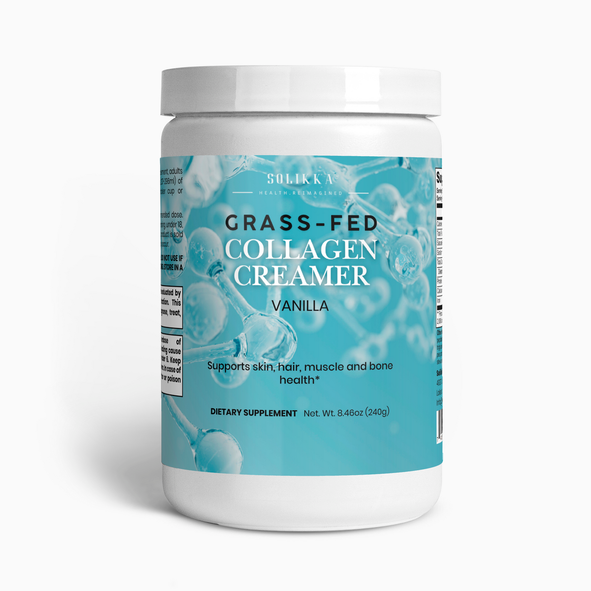 solikka Grass-Fed Collagen Creamer (Vanilla) 9.84 oz