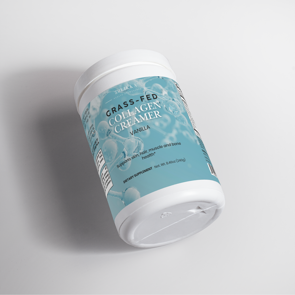 solikka Grass-Fed Collagen Creamer (Vanilla) 9.84 oz