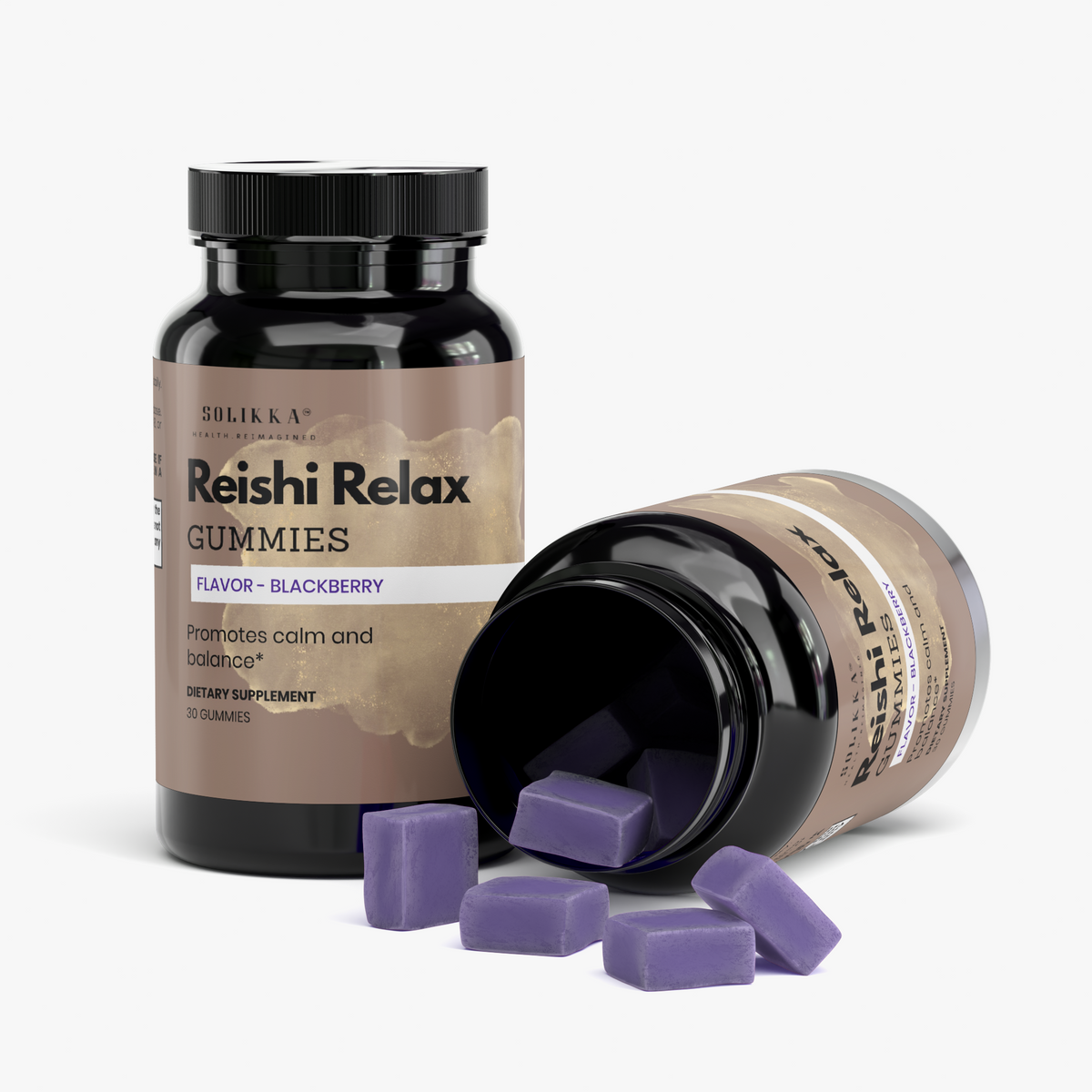 solikka Reishi Relax Gummies - 30 Ct