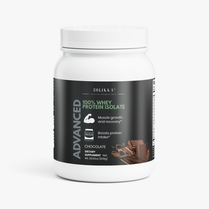 solikka Advanced 100% Whey Protein Isolate (Chocolate) 29.6 Oz