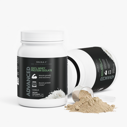 Solikka Advanced 100% Whey Protein Isolate (Vanilla) 29.6 Oz