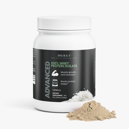 Solikka Advanced 100% Whey Protein Isolate (Vanilla) 29.6 Oz