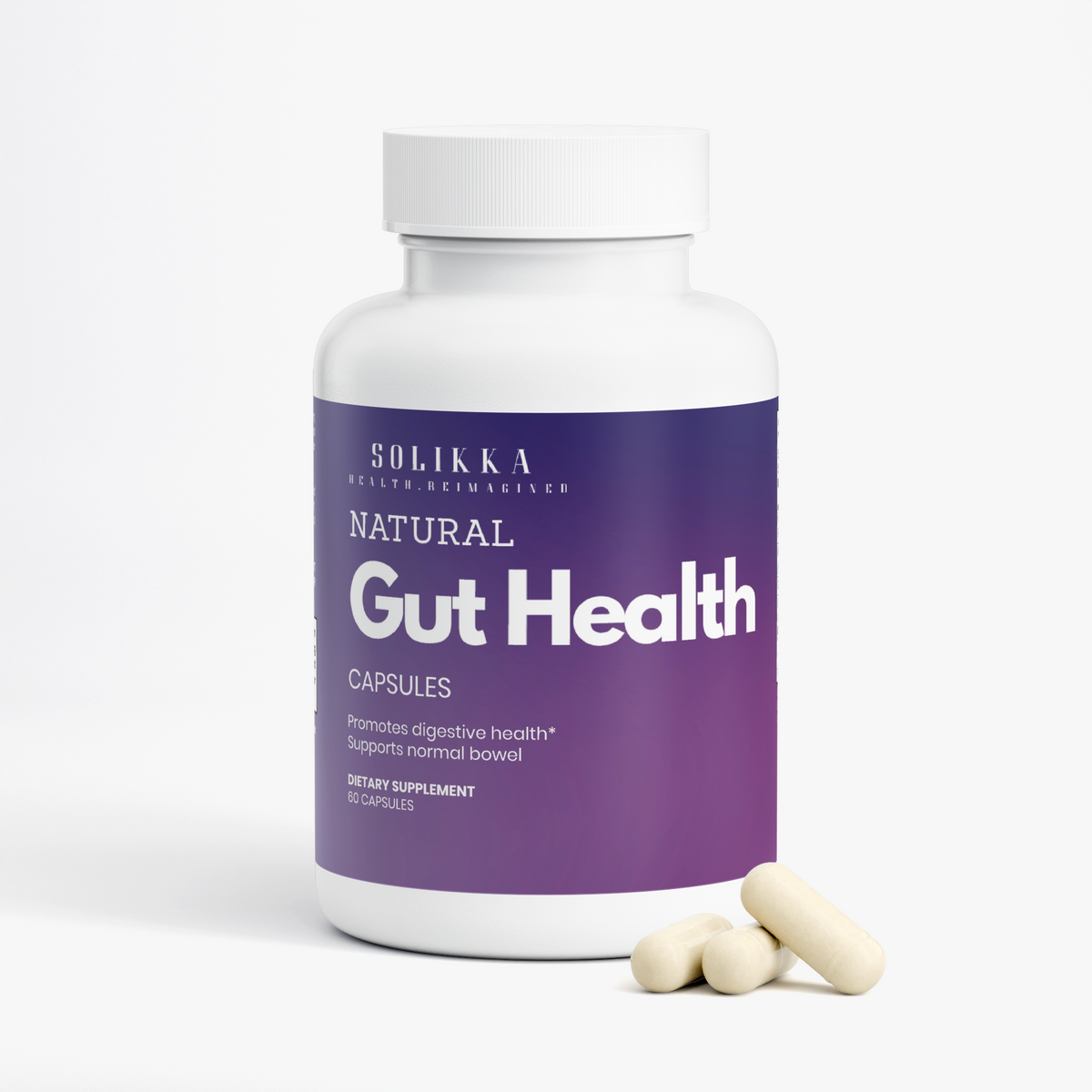 solikka Natural Gut Health Capsules 60 Ct