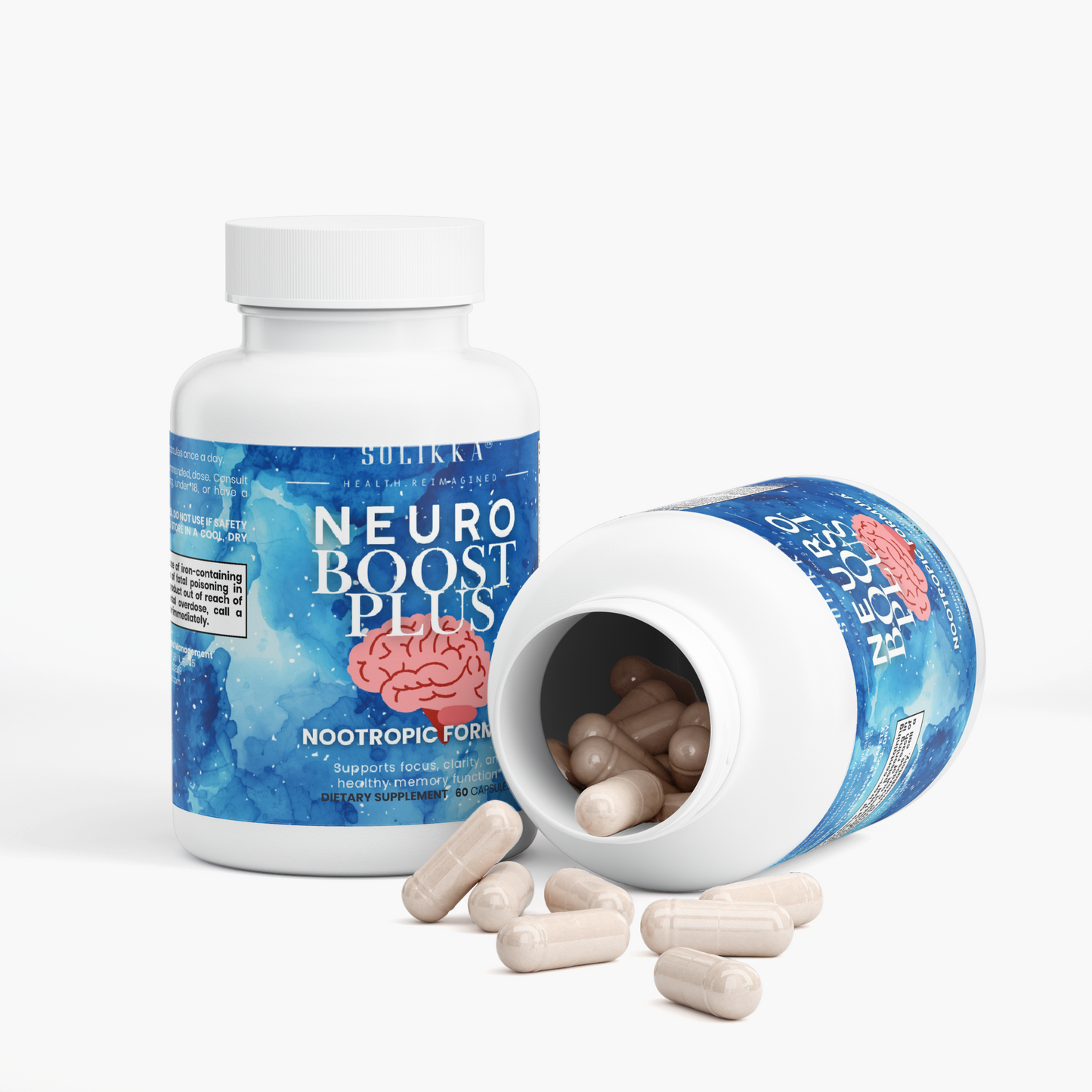 Solikka Neuro Boost Plus Brain & Focus Formula 60 Ct