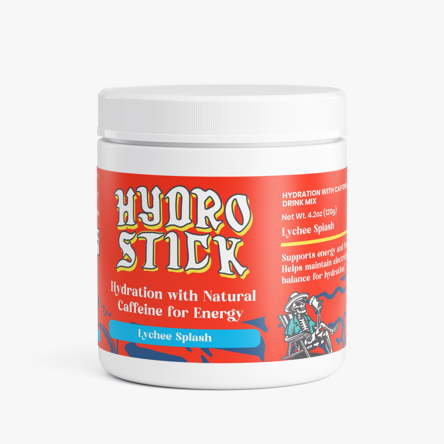 HydroStick Hydration w/ Natural Caffeine (Lychee Splash) 4.2 oz