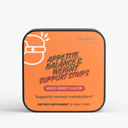 solikka Appetite Balance & Weight Support Mixed Berry 30 Oral Strips